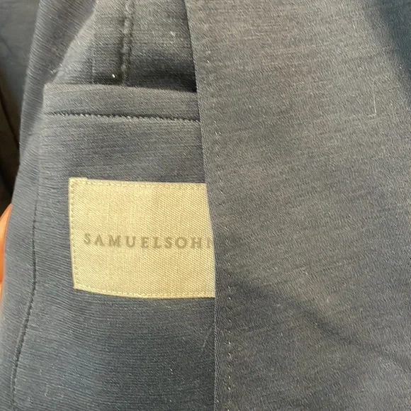 Casual men’s navy wool blazer - Picture 4 of 7